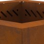 Hoguera Sin Humo Hexagonal 48x48x51 cm Acero Resistente a la Intemperie de , Chimeneas - Ref: Foro24-858983, Precio: 83,62 €,...