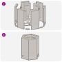 Hoguera Sin Humo Hexagonal 38x38x51 cm Acero Resistente a la Intemperie de , Chimeneas - Ref: Foro24-858985, Precio: 87,43 €,...