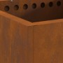 Fogata Sin Humo Cuadrada 48x48x50 cm Acero Resistente a la Intemperie de , Chimeneas - Ref: Foro24-858987, Precio: 94,68 €, D...