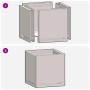 Fogata Sin Humo Cuadrada 48x48x50 cm Acero Resistente a la Intemperie de , Chimeneas - Ref: Foro24-858987, Precio: 94,68 €, D...