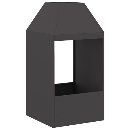 Hoguera Negra 50x50x100 cm de Acero de , Chimeneas - Ref: Foro24-858988, Precio: 130,44 €, Descuento: %