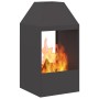 Hoguera Negra 50x50x100 cm de Acero de , Chimeneas - Ref: Foro24-858988, Precio: 130,44 €, Descuento: %