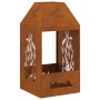 Hoguera 50x50x100 cm de acero resistente a la intemperie de , Chimeneas - Ref: Foro24-858991, Precio: 108,44 €, Descuento: %