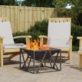Fogón Cuadrado Negro 50x50x35 cm Acero by , Chimneys - Ref: Foro24-858992, Price: 71,79 €, Discount: %