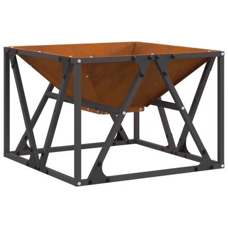 Fogata Cuadrada 50x50x35 cm Acero Resistente a la Intemperie de , Chimeneas - Ref: Foro24-858993, Precio: 62,57 €, Descuento: %