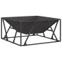 Hoguera Cuadrada Negra 80x80x40 cm de Acero de , Chimeneas - Ref: Foro24-858994, Precio: 111,83 €, Descuento: %