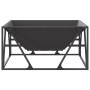 Hoguera Cuadrada Negra 80x80x40 cm de Acero de , Chimeneas - Ref: Foro24-858994, Precio: 111,83 €, Descuento: %