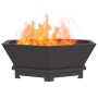 Fogón Hexagonal Negro 75x75x28 cm Acero by , Chimneys - Ref: Foro24-858996, Price: 105,89 €, Discount: %