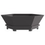 Fogón Hexagonal Negro 75x75x28 cm Acero by , Chimneys - Ref: Foro24-858996, Price: 105,89 €, Discount: %