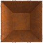 Fogata Cuadrada 80x80x40 cm Acero Corroso de , Chimeneas - Ref: Foro24-858995, Precio: 93,36 €, Descuento: %