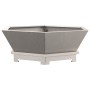 Hoguera Hexagonal 75x75x28 cm Acero Resistente a la Intemperie de , Chimeneas - Ref: Foro24-858997, Precio: 95,74 €, Descuent...