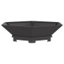 Fogata Hexagonal Negra 100x100x28 cm Acero de , Chimeneas - Ref: Foro24-858998, Precio: 141,91 €, Descuento: %