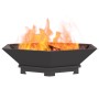 Fogata Hexagonal Negra 100x100x28 cm Acero de , Chimeneas - Ref: Foro24-858998, Precio: 141,91 €, Descuento: %