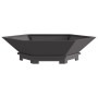 Fogata Hexagonal Negra 100x100x28 cm Acero de , Chimeneas - Ref: Foro24-858998, Precio: 141,91 €, Descuento: %
