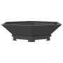 Fogata Hexagonal Negra 100x100x28 cm Acero de , Chimeneas - Ref: Foro24-858998, Precio: 141,91 €, Descuento: %