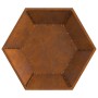 Fogata Hexagonal 100x100x28 cm Acero Resistente a la Intemperie de , Chimeneas - Ref: Foro24-858999, Precio: 117,48 €, Descue...