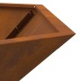 Fogata Hexagonal 100x100x28 cm Acero Resistente a la Intemperie de , Chimeneas - Ref: Foro24-858999, Precio: 117,48 €, Descue...