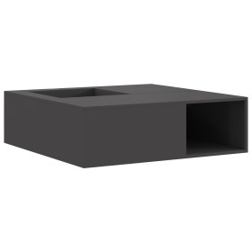 Hoguera con Almacenamiento de Leña Negro 100x100x30 cm Acero