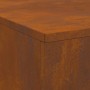 Hoguera con almacenamiento para leña 100x100x30 cm Acero envejecido by , Chimneys - Ref: Foro24-859001, Price: 165,87 €, Disc...