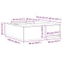 Hoguera con almacenamiento para leña 100x100x30 cm Acero envejecido by , Chimneys - Ref: Foro24-859001, Price: 165,87 €, Disc...