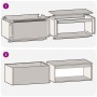 Hoguera con almacenamiento para troncos 160x45x35 cm Acero oxidado de , Chimeneas - Ref: Foro24-859003, Precio: 147,54 €, Des...