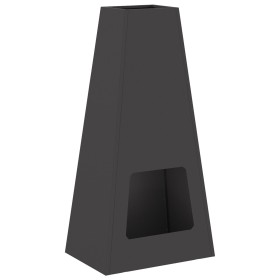 Hoguera Negra 50x35x100 cm Acero by , Chimneys - Ref: Foro24-859004, Price: 103,85 €, Discount: %