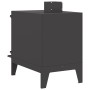 Estufa de Camping con Chimenea Negra 35x50x60 cm Acero de , Utensilios de cocina y vajilla de camping - Ref: Foro24-859840, P...