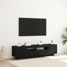 Mueble para TV con luces LED Negro Roble 160x35x40 cm Madera de calidad von , TV-Möbel - Ref: Foro24-861103, Preis: 126,84 €,...