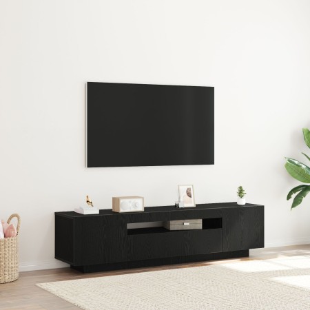 Mueble para TV con luces LED Negro Roble 160x35x40 cm Madera de calidad von , TV-Möbel - Ref: Foro24-861103, Preis: 126,84 €,...