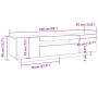 Mueble para TV con luces LED Negro Roble 160x35x40 cm Madera de calidad von , TV-Möbel - Ref: Foro24-861103, Preis: 126,84 €,...