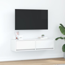Mueble de TV Blanco 100x31x25,5 cm Madera