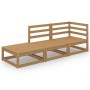 Gartenmöbel 3 Stück honigbraun massivem Kiefernholz von vidaXL, Gartensets - Ref: Foro24-3075472, Preis: 201,66 €, Rabatt: %