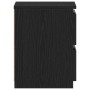 Mesa de Noche con Cajones de Roble Negro 30x30x40 cm de , Mesitas de noche - Ref: Foro24-861988, Precio: 47,15 €, Descuento: %