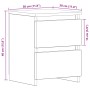 Mesitas de Noche con Cajones 2 pcs Negro Roble 30x30x40 cm de , Mesitas de noche - Ref: Foro24-861989, Precio: 81,08 €, Descu...