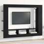 Cabinet de TV Wall-Mounted Negro Roble 152x22x113 cm von , TV-Möbel - Ref: Foro24-861999, Preis: 103,37 €, Rabatt: %