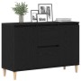 Aparador Negro de Roble 101x35x60 cm en Madera Ingenierizada de , Aparadores - Ref: Foro24-862044, Precio: 114,54 €, Descuent...