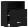 Mesita de Noche Negra de Roble 50x32x60cm de de , Mesitas de noche - Ref: Foro24-862051, Precio: 68,76 €, Descuento: %