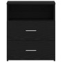 Mesita de Noche Negra de Roble 50x32x60cm de de , Mesitas de noche - Ref: Foro24-862051, Precio: 68,76 €, Descuento: %
