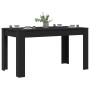 Mesa de Comedor Negra de Roble 140x74,5x76 cm de Madera de Ingeniería von , Küchen- und Esstische - Ref: Foro24-862053, Preis...