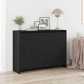 Sideboard Negro Roble 102x33x75 cm Madera Elaborada de , Aparadores - Ref: Foro24-862084, Precio: 110,34 €, Descuento: %