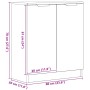 Mueble de almacenamiento Negro Roble 60x30x70 cm Madera elaborada de , Aparadores - Ref: Foro24-862086, Precio: 61,64 €, Desc...