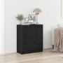 Aparador de roble negro de 60x30x70 cm de madera elaborada de , Aparadores - Ref: Foro24-862087, Precio: 78,15 €, Descuento: %