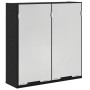 Gabinete Espejo de Baño - Roble Negro, 64x20x66.5 cm, Hecho de Madera Elaborada by , bathroom vanities - Ref: Foro24-862096, ...
