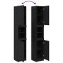 Gabinete de baño de roble negro - 32x34x188.5 cm by , bathroom vanities - Ref: Foro24-862097, Price: 105,17 €, Discount: %