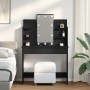 Mesa de tocador con luces LED Negro Roble 96x40x142 cm de , Tocadores para dormitorios - Ref: Foro24-862109, Precio: 136,97 €...