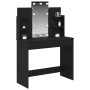 Mesa de tocador con luces LED Negro Roble 96x40x142 cm de , Tocadores para dormitorios - Ref: Foro24-862109, Precio: 136,97 €...