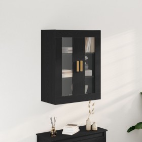 Armario de pared de roble negro - 69.5x34x90 cm