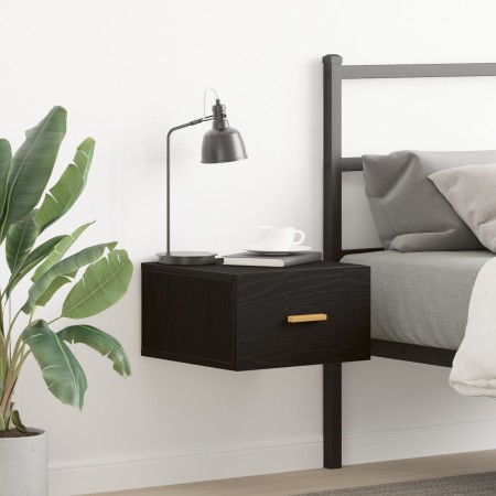 Cabinet de noche montado en la pared Negro Roble 35x35x20 cm de , Mesitas de noche - Ref: Foro24-862111, Precio: 41,96 €, Des...