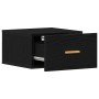 Cabinet de noche montado en la pared Negro Roble 35x35x20 cm de , Mesitas de noche - Ref: Foro24-862111, Precio: 41,96 €, Des...