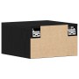 Cabinet de noche montado en la pared Negro Roble 35x35x20 cm de , Mesitas de noche - Ref: Foro24-862111, Precio: 41,96 €, Des...